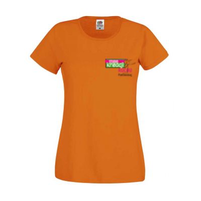 Koszulka damska kolor pomarańczowy 44