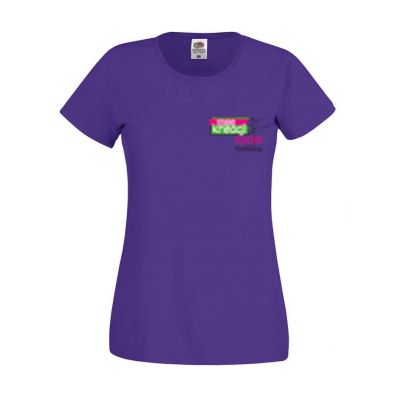 Koszulka damska kolor fioletowy PE
